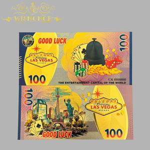Цветная банкнота США 2026 года с изображением Лас-Вегаса, покрытая 24-каратным золотом, для коллекционирования - Product Image 3