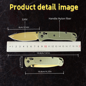 Couteau de poche BM535 personnalisé BM3300 3320 avec manche en ABS CNC de haute qualité, couteau <span class=keywords><strong>chinois</strong></span>, outil de camping en plein air, fournisseur, ODM, OEM - Product Image 2