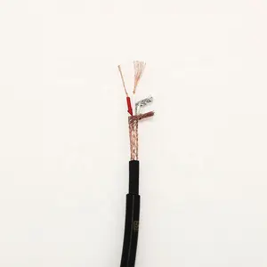 Cable de altavoz de Audio Hifi de cobre sin oxígeno de 2 núcleos de alta calidad Cable RCA de doble escudo Cable de micrófono