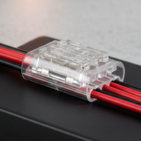 Connecteurs de fils 1-6 broches à sertir, bornes de connexion rapides sans décapage, alimentation rapide, alliage de cuivre automobile, boîtier PC