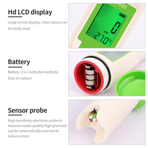 Alta calidad CL401 <span class=keywords><strong>4</strong></span> en <span class=keywords><strong>1</strong></span> probador de calidad del agua CL ORP H2 TEMP probador de cloro Detector de calidad del agua con retroiluminación - Product Image 4