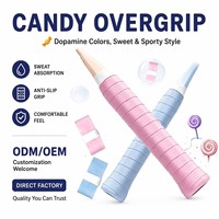 Overgrip de tennis personnalisé OEM 0,7 mm, adhérent, pour raquette de pickleball, Greatspeed Mega Brown, antidérapant, absorbant, bande adhésive pour poignée
