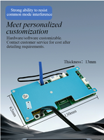 Sistema de Gestión de Baterías YDE BT Smart BMS 4S 12V 60A 100A 150A 200A LiFePO4 Li-ion UART/ para Vehículos de Cuatro Ruedas de Baja Velocidad