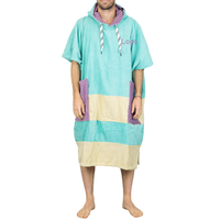Vente en gros Logo personnalisé Microfibre ou coton Surf Enfants Poncho Serviette de plage Adulte à capuche Surf Poncho Serviette