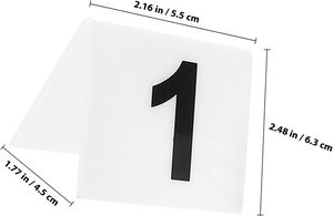 <span class=keywords><strong>Marque</strong></span>-places en acrylique personnalisés, numéros de table imprimés UV double face, style moderne et minimaliste pour restaurants, mariages et événements - Product Image 2