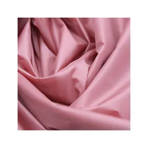 Blusão jaqueta de tecido rosa 100% 20D brilhante tecido de nylon tafetá