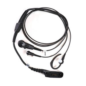 Kit de Auricular Inalámbrico de 3 Hilos PMLN5097 Negro con Micrófono de Solapa y PTT <span class=keywords><strong>Oculto</strong></span> para Radios MOTOTRBO GP328D P8200 - Product Image 1