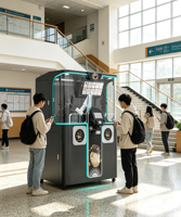 Nouveau modèle 2026 LE920A Bras robotisé 6 axes pour kiosque à café, distributeur automatique de café 24h/24 sans personnel, robot barista en libre-service