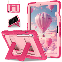 Étui robuste antichoc en silicone et PC avec béquille, sangle d'épaule et support pour stylet pour Tab S10 Lite S10 FE S9 FE 10.9 OEM ODM