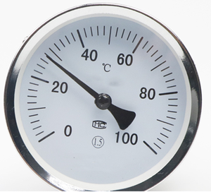 Oil Filled WSS Industrial <strong>Temperature</strong> <strong>Gauge</strong> 0-100cc 150cc 200cc SS304 SS316 Bimetal Thermometer for Hot <strong>Water</strong> Boiler Steam - Product Image 1