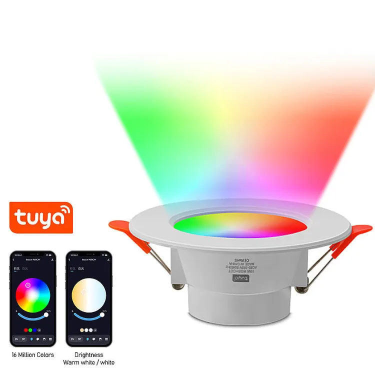 Energiebesparing Smart Control Commerciële Verlichting Aluminium Inbouw Led Rgb Downlight