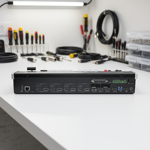 Mezclador de Producción en Vivo de 8 Canales 4K para Radiodifusión, Televisión, Deportes, Iglesia, Estudio, OB VAN con Grabación SSD - Product Image 4