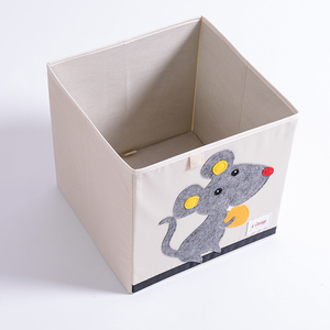 Caja plegable de almacenamiento de tela de animales, contenedor de almacenamiento de juguetes para guardería - Product Image 5