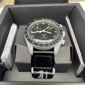 月亮男士手表塑料盒尼龙表带石英机芯探索太阳汞夫妇计时手表定制您的标志手表