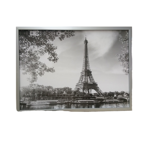 Cadre <span class=keywords><strong>photo</strong></span> paysage 24x36 en <span class=keywords><strong>aluminium</strong></span> brossé argenté de qualité supérieure pour photographie de voyage, art mural noir et blanc, affichage pour salon - Product Image 1