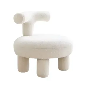 Nordischer Stil Lammsofa Sofa-Stuhl Schlussverkauf Akzent-Stuhl für Wohnzimmer und Balkon für Küche und Esszimmer