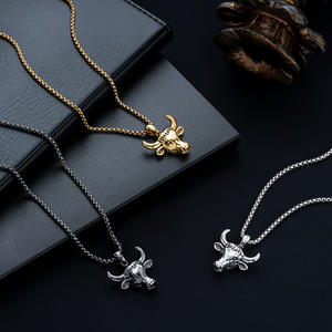 สิบสอง<span class=keywords><strong>ราศี</strong></span> - สร้อยคอรูป<span class=keywords><strong>วัว</strong></span> - สร้อยคอจี้แฟชั่นทันสมัยสำหรับผู้ชาย - สำหรับผู้หญิง - Product Image 1