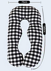 Oreiller de maternité en forme de U pour tout le corps, fourni par le fabricant, oreiller de grossesse confortable en forme de C - Product Image 4