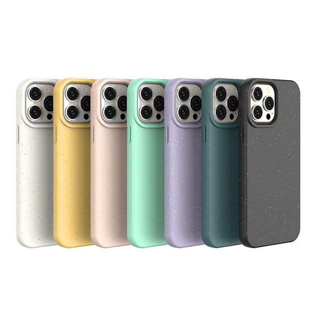 Hot Sale Customized Eco-Friendly Phone Case Full Biodegradable Wheat Straw Environmentally Protected with Digital Printing