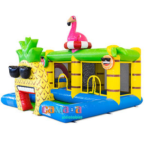 Château sautant flamant rose intérieur/extérieur videur gonflable géant maison rebondissante toboggan pour enfants jeux rebondissants - Product Image 6