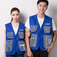 Veste Gilet de Pêche, de Photographie et de Journalisme Multi-Poches Écologique Chauffée pour l'Automne, Logo Personnalisé Unisexe en Gros