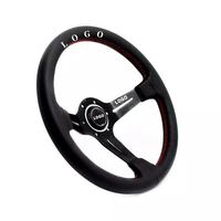 Volant de voiture sport en cuir PC, style classique, pour kart, jeu personnalisé, course sportive, type cuir, compatible Logitech G29