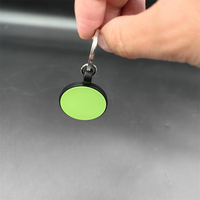 Pendentif de collier de chien de compagnie de chat de code QR de sublimation de silicone blanc rond en gros