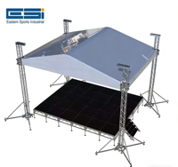 ESI 2026 Estructura de Techo de 7*9*6m con Pico para Iluminación de Escenario, Soporte para Altavoces, Sistema de Sonido Line Array de Aluminio Metálico para DJ