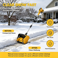 Pelle à neige sans fil 20V, souffleuse à neige électrique sans balais avec batterie et chargeur