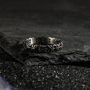 Retro Fashion Rice Flower <b>Ring</b> Women's <b>Silver</b> Tone Eight Pointed Star Design Gift Jewelry SA1028 - Product Image 4