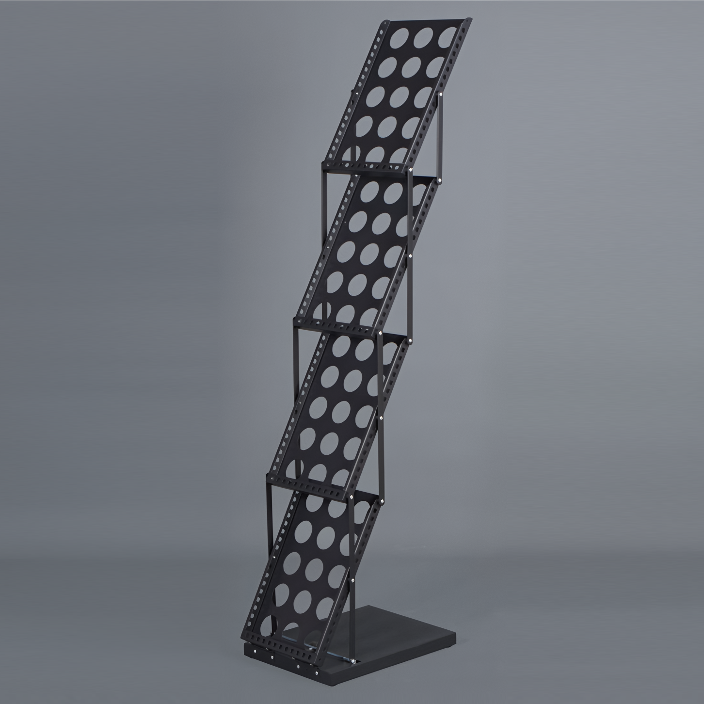 Dropship VEVOR Brochure Display Rack, 4-Tier 32 Pockets Rotating Magazine Literature Display Stand For Postcards 360 Spinning Greeting Cards Rack With 5 Wheels 2 Lockable For Shop Exhibitions Office