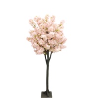 Arbre de cerisier artificiel 150 cm, écologique, en pot, pour décoration de mariage, fleurs décoratives, construction en plastique, fil de fer et tissus