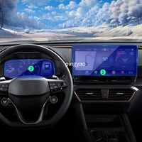 Autocollants de voiture Carplay Digital Panel Protecteur d'écran en verre trempé Film de protection Accessoires de véhicule pour CUPRA Formentor 2023