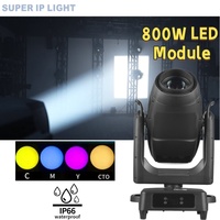 Module LED étanche IP66 800W CMY CTO Zoom pour éclairage de scène de théâtre, projecteur de profil à tête mobile
