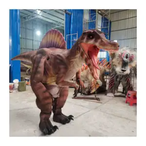 High Quality Adult Walking Life-size Animatronic Spinosaurus Costume For Show