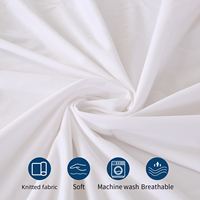 Drap-housse imperméable en tissu tricoté, doux et respirant, protège-matelas avec élastique tout autour, housse de lit