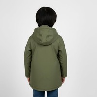 Veste de pluie doublée en peluche Hunter Boys, imperméable, à capuche, pour enfants, tout-petits et grands garçons, vêtements d'extérieur pour temps froid