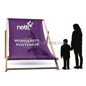 Produttore promozionale XXL grandi grandi grandi sedie a <span class=keywords><strong>sdraio</strong></span> con Logo personalizzato stampato in legno pieghevole sedia per il tempo libero - Product Image 1