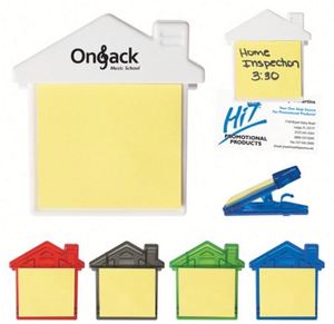 House <b>Sticky</b> <b>Note</b> Magnet Clip-Blank Promotional House Shaped Fridge Strong Magnet Memo Clip Paper - Product Image 1
