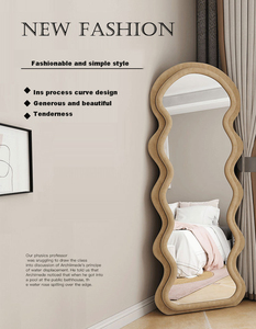 <span class=keywords><strong>Espejo</strong></span> de Ondas Irregulares al por Mayor, <span class=keywords><strong>Espejo</strong></span> Decorativo <span class=keywords><strong>con</strong></span> Borde Flocado de Diseño Personalizado para Exhibición en Eventos Residenciales y Comerciales - Product Image 6