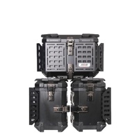 Vente en gros Nouvelle Boîte Arrière de Moto Coffre Électrique 45L Étanche Multifonctionnel en Alliage d'Aluminium Noir