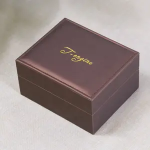Роскошные женские часы с логотипом на заказ, Подарочная коробка из искусственной кожи, Обручальное ожерелье, упаковка с карманом