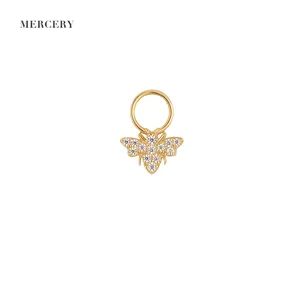 Mercery Forecast Personalized Pendant OEM ODM Pearl Custom Jewelry Accessories Finding 14K Solid Gold Jewelri Earring Diy Charm