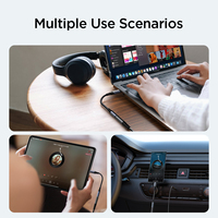 Joyroom Adaptateur audio USB C vers Aux 3.5mm Casque stéréo Cordon femelle Câble tressé auxiliaire de voiture