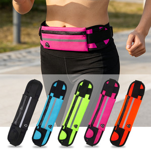 Running Phone Waist Bag Waterproof Ultra Thin Multi Functional Sports Belt Unisex Outdoor Jogging Gear Solid Color - Product Image 1