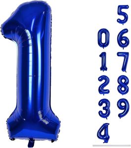 Ballon en aluminium chiffre 40 pouces vert fruité, or champagne, argent, bleu, grand format 0-9, pour décoration d'<span class=keywords><strong>anniversaire</strong></span>, fête thème jungle, chasse, <span class=keywords><strong>anniversaire</strong></span> de mariage - Product Image 4