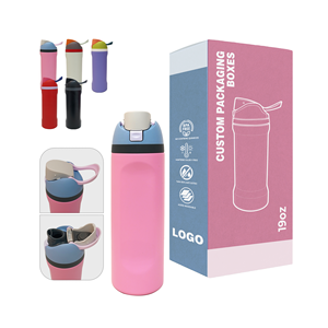 Customized 19oz Insulated BPA-Free Stainless Steel Sports Water Bottle <b>with</b> <b>Straw</b> for Sports and Travel - Product Image 1