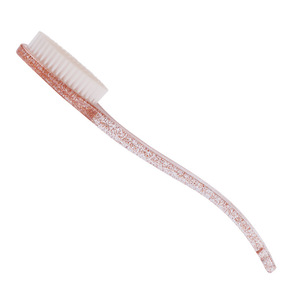 แปรงอาบน้ำขนแปรงนุ่มรูปวงรีด้ามยาวนวดอาบน้ำสำหรับผู้ใหญ่วัสดุพลาสติก - Product Image 4