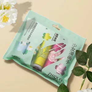 ZHIDUO OEM private label custom organic moisturizing gift set hand and foot whitening lotion tube private label hand cream