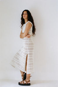 Женское трикотажное платье с эластичной талией - Product Image 3